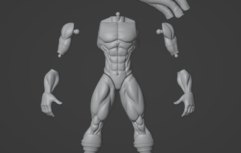 Early concept of "Firestone" figure